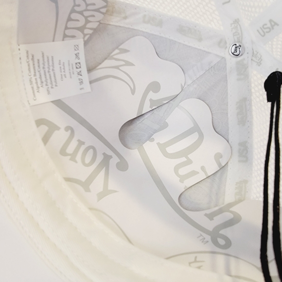 VON DUTCH WHITE RUBBER PATCH LOGO TRUCKER HAT OS Classic Y2K NWT! - Picture 6 of 9